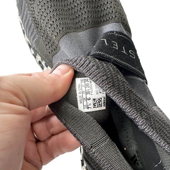ADIDAS BY STELLA MCCARTNEY UltraBoost x 3D Sneakers Spellout 7.5 Leopard Black - Picture 12 of 12